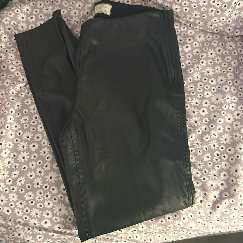 Free People vegan leather pants size 8 new years outfit
